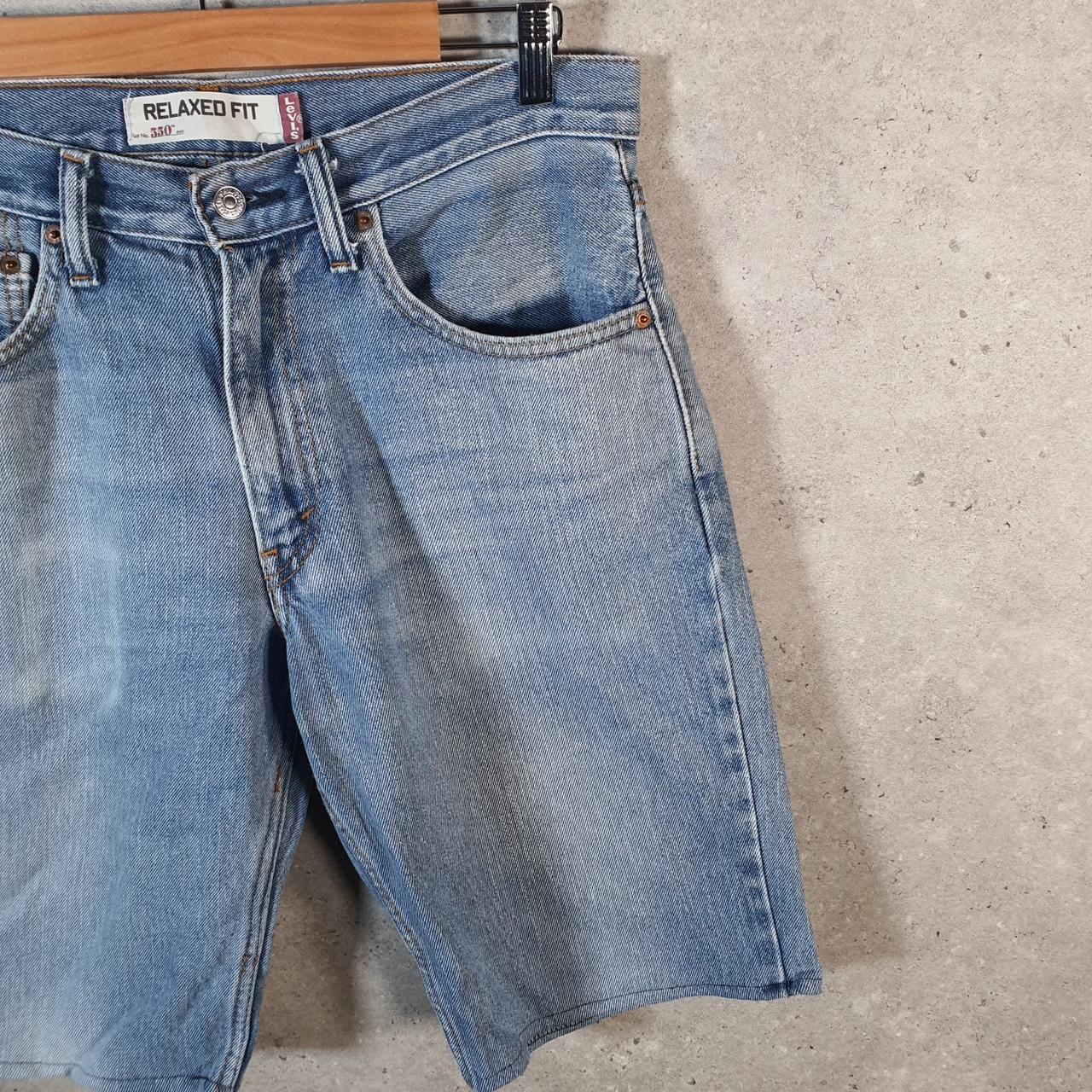 Vintage Levi’s 550 Baggy Shorts Jorts Cargo Mens W32 Blue Relaxed Denim