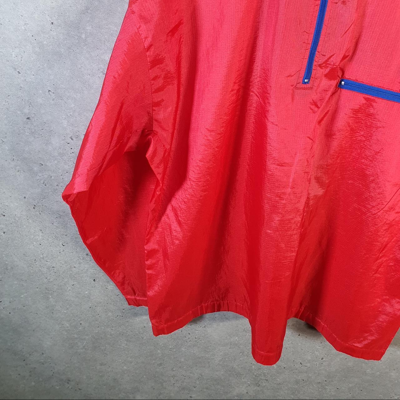 Vintage Columbia 90s 1/4 Zip Windbreaker Track Jacket Mens Large Red USA Athletic