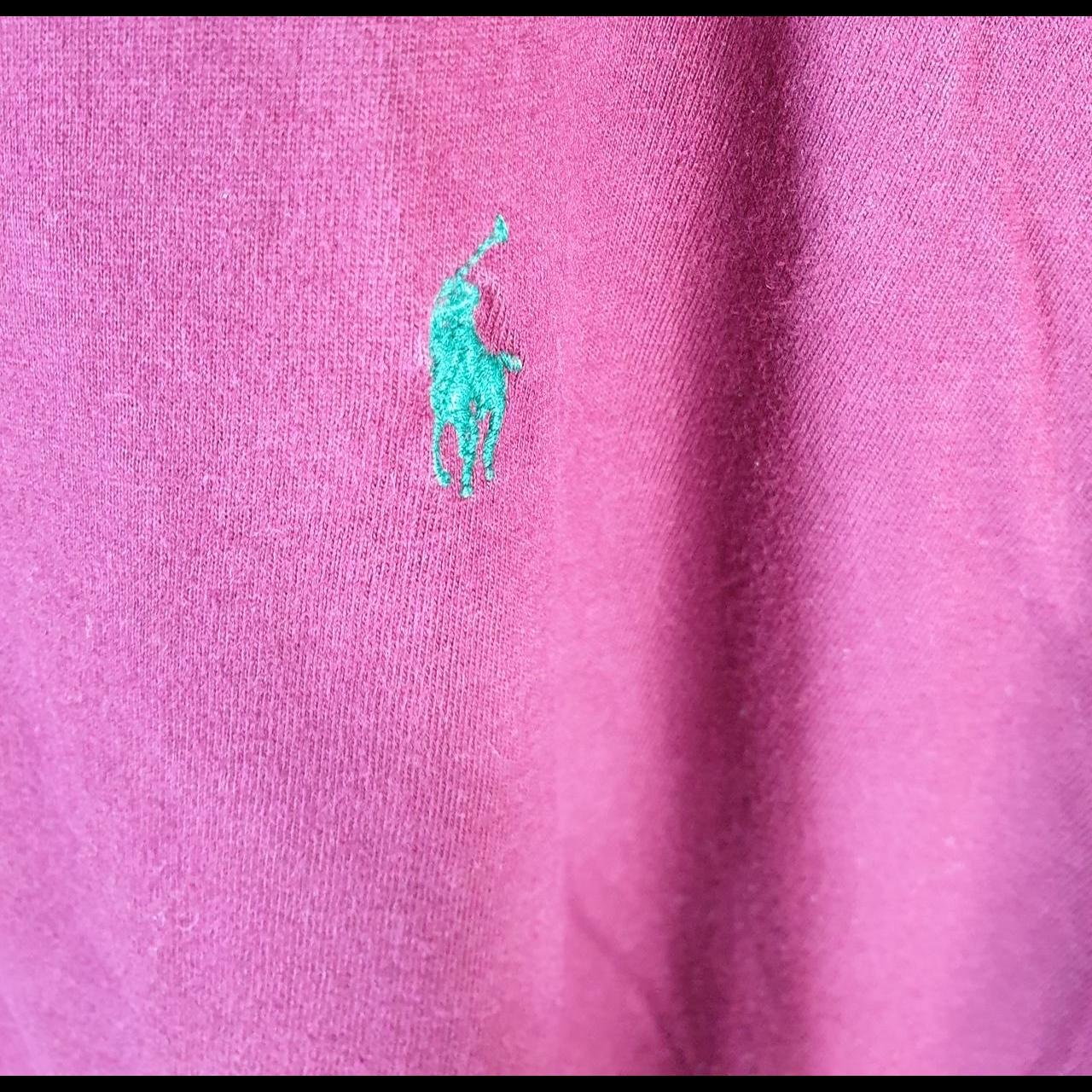 Vintage Ralph Lauren Polo T Shirt Men’s XL Burgundy Red Embroidered Classic Fit Pony C8590