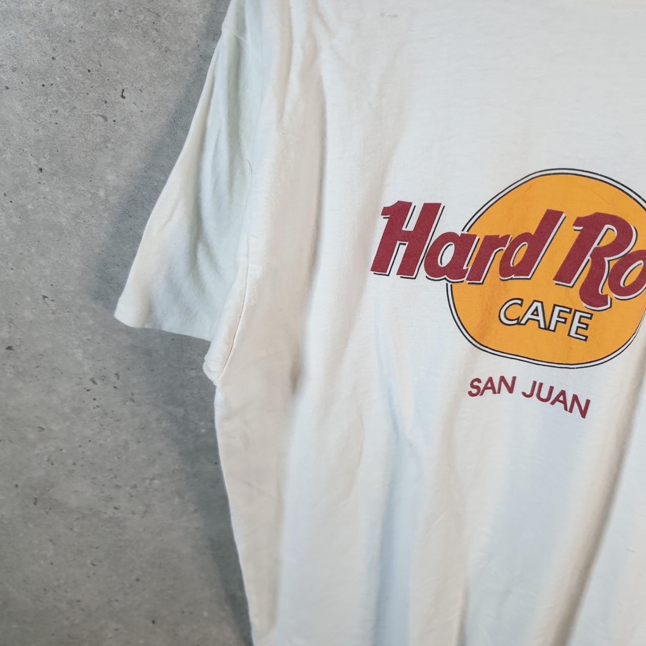 Vintage Hard Rock Cafe San Juan 90s USA Single Stitch T Shirt Men’s XL White
