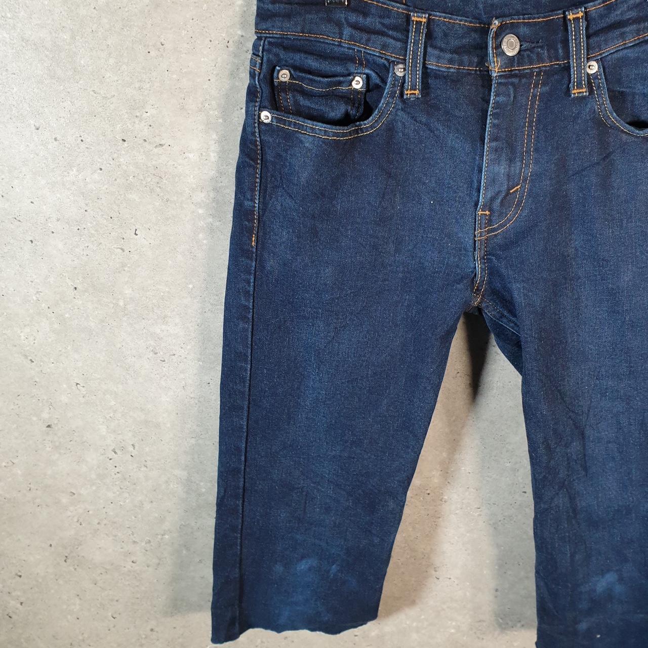 Vintage Levi’s 511 Midi Capri Shorts Jorts Cargo Womens W29 Blue Relaxed Denim