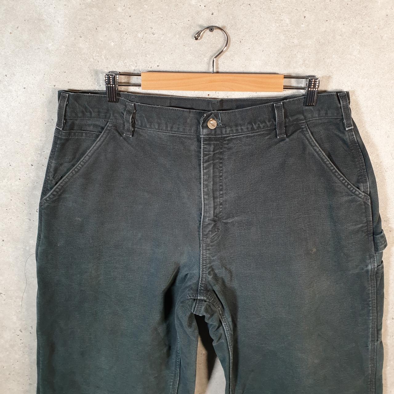 Vintage Carhartt Carpenter Trousers Mens W36 L32 Black Loose Fit Workwear USA