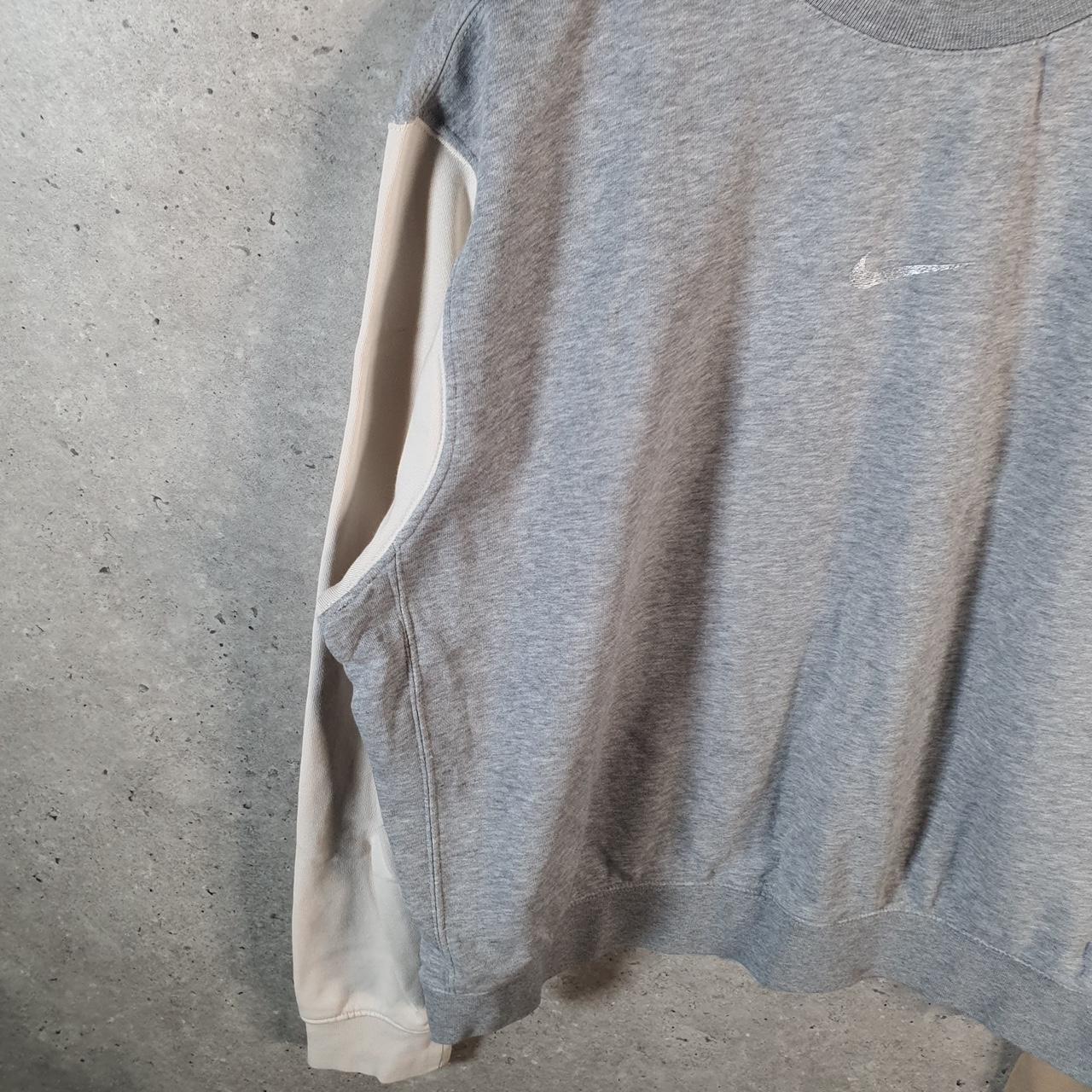 Vintage Nike Centre Swoosh Sweatshirt Womens Medium Grey Y2K Pullover