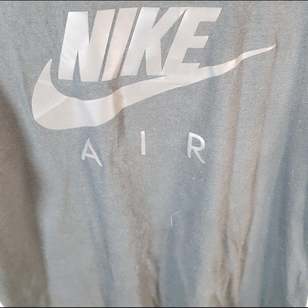 Vintage Nike Spellout Club T Shirt Men’s Medium Black Logo Swoosh Athletic C9783