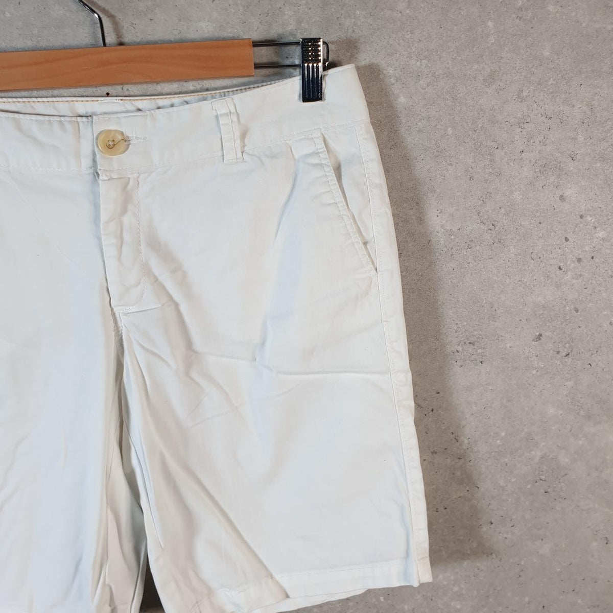 Vintage Dockers Chino Shorts Jorts Cargo Womens W32 White Baggy Cotton A4308