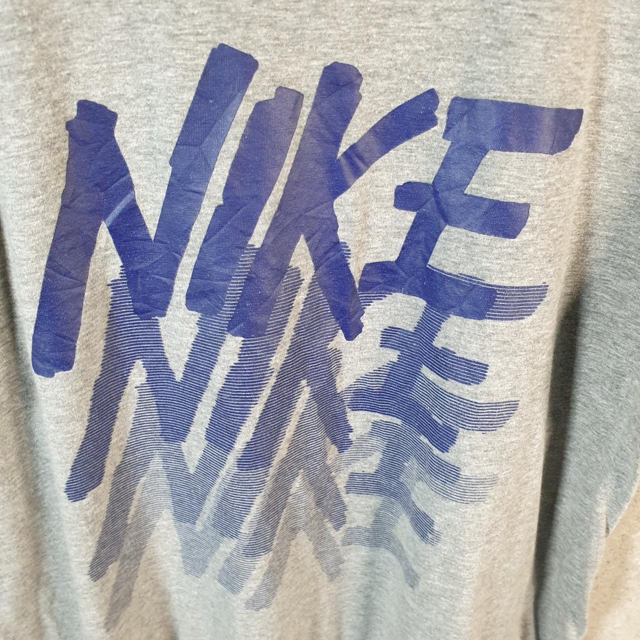 Vintage Nike Spellout Club T Shirt Men’s Medium Grey Logo Swoosh Athletic C9960