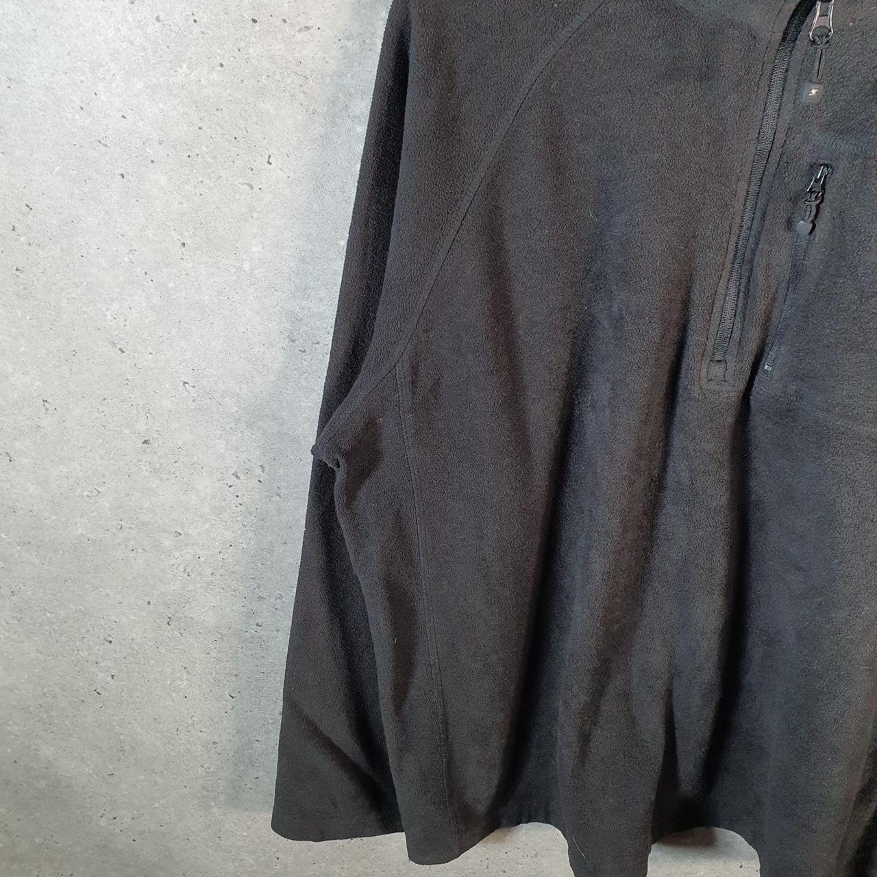 Vintage Starter 1/4 Zip Fleece Sweatshirt Mens XL Black Logo Winter