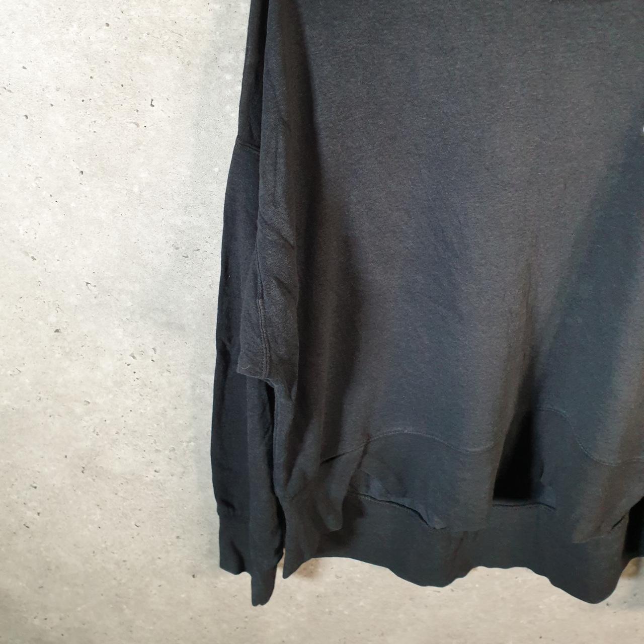 Vintage Nike Club Embroidered Sweatshirt Womens Medium Black Swoosh Y2K Pullover Logo