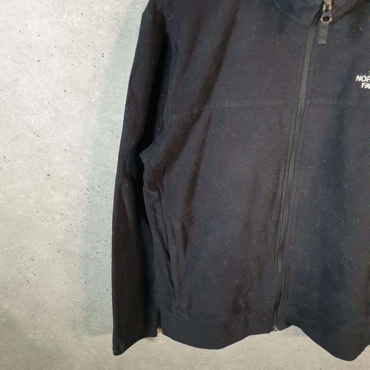 Vintage The North Face TNF Fleece Sweatshirt Mens Full Zip Large Black Embroidered Logo