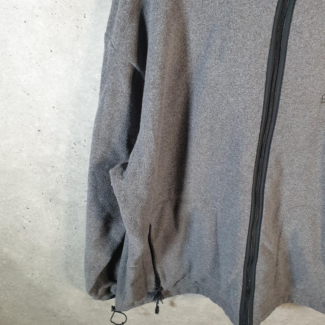Vintage Chaps Ralph Lauren Full Zip Fleece Sweatshirt Mens 2XL Grey Logo Winter