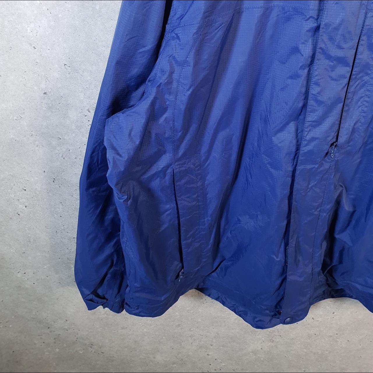 Vintage L.L. Bean Outdoors Nylon Jacket Mens 2XL Blue Waterproof Hooded