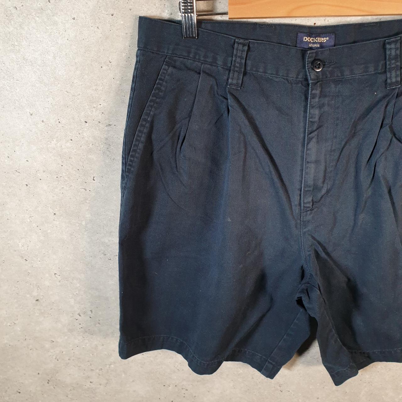 Vintage Dockers Shorts Jorts Cargo Men’s W36 Navy Blue Baggy Cotton