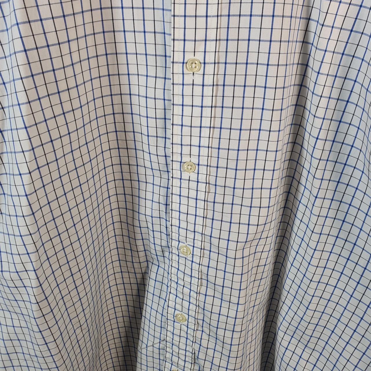 Vintage Ralph Lauren Button Down Shirt Men’s XL White Checkered Regent Classic Fit Cotton Big Fish Vintage