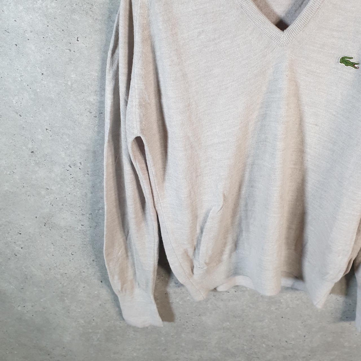 Vintage Izod Lacoste 90s USA Sweatshirt Men’s Large Brown Pullover Logo Y2K Jumper