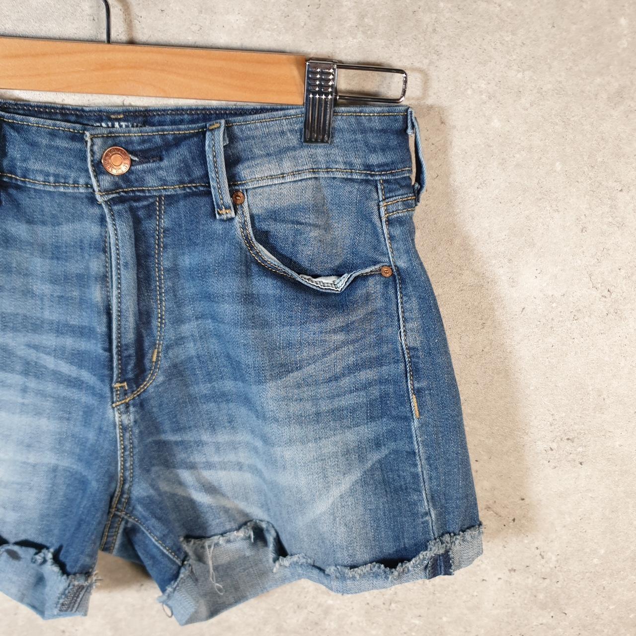 Vintage Levi’s Cut Off Baggy Shorts Jorts Cargo Womens W28 Blue Relaxed Denim