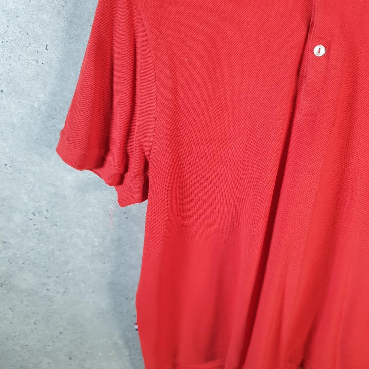 Vintage Lacoste Polo Shirt Men’s Medium Red Regular Fit Embroidered Logo