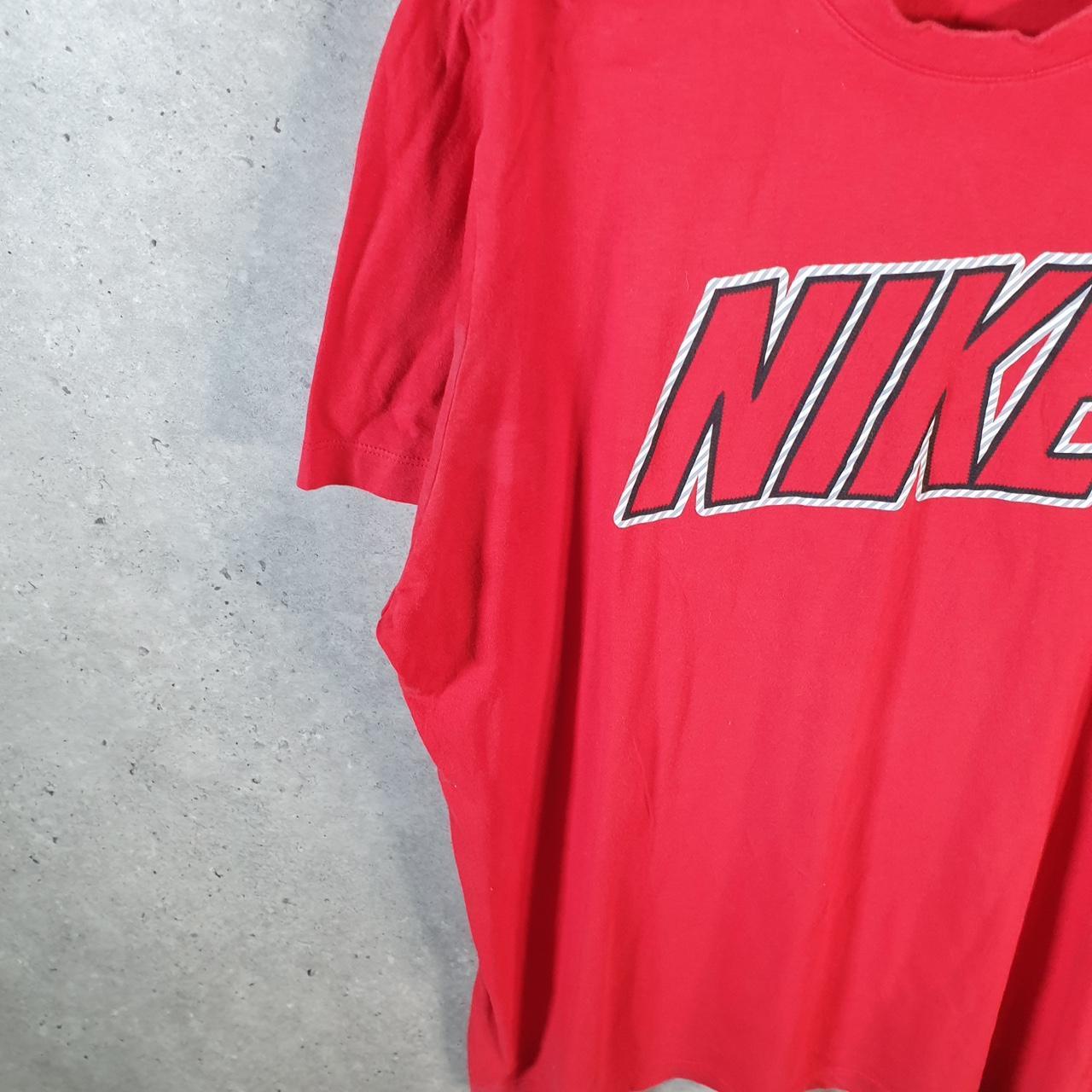 Vintage Nike Spellout Club T Shirt Men’s 2XL Red Logo Swoosh Athletic