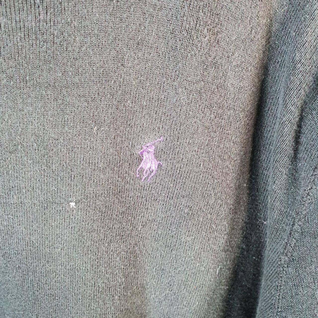 Vintage Ralph Lauren Polo Heavyweight Sweatshirt Men’s Medium Black Pullover Pony C8845