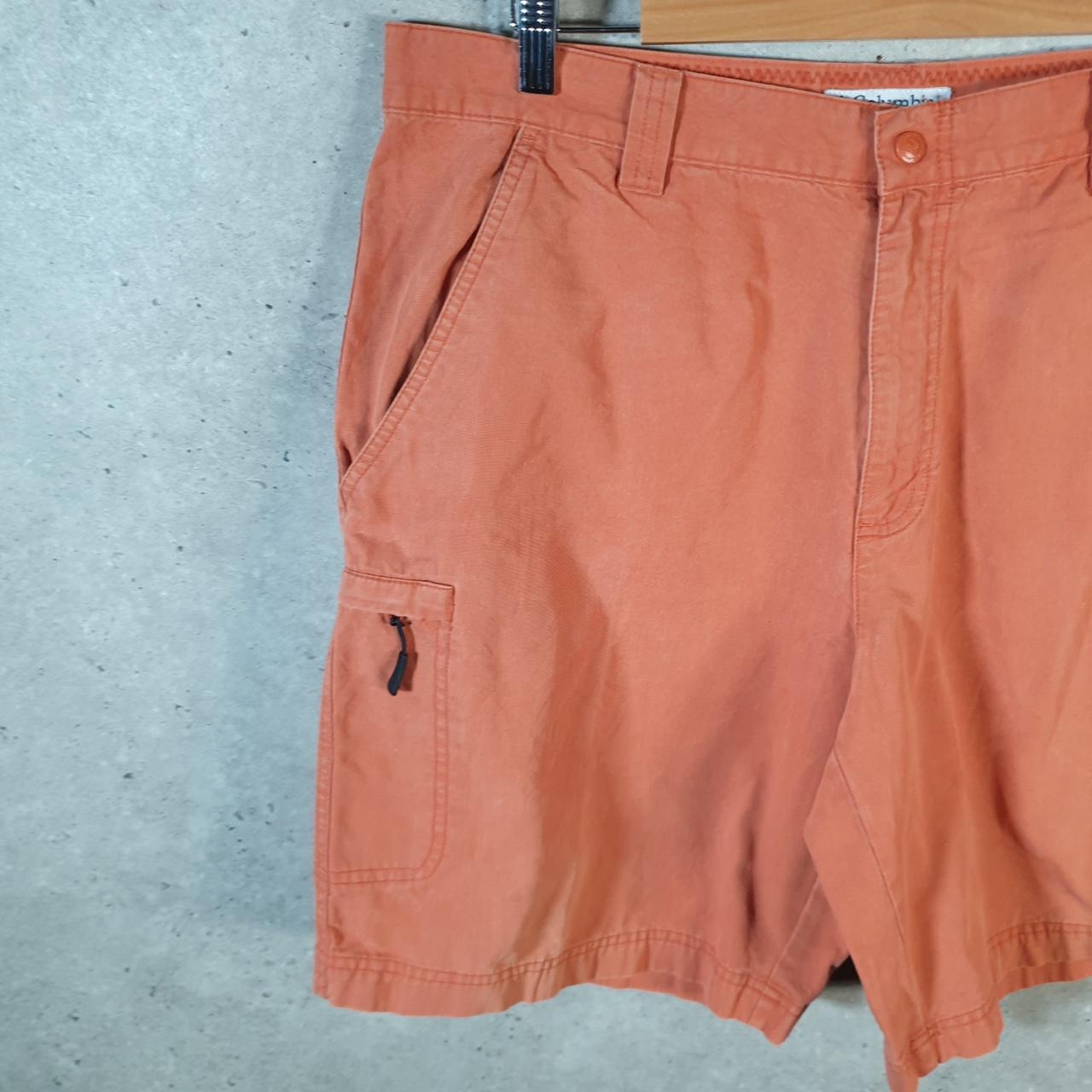 Vintage Columbia Performance Fishing Gear Shorts Men’s W36 Orange Athletic Hiking
