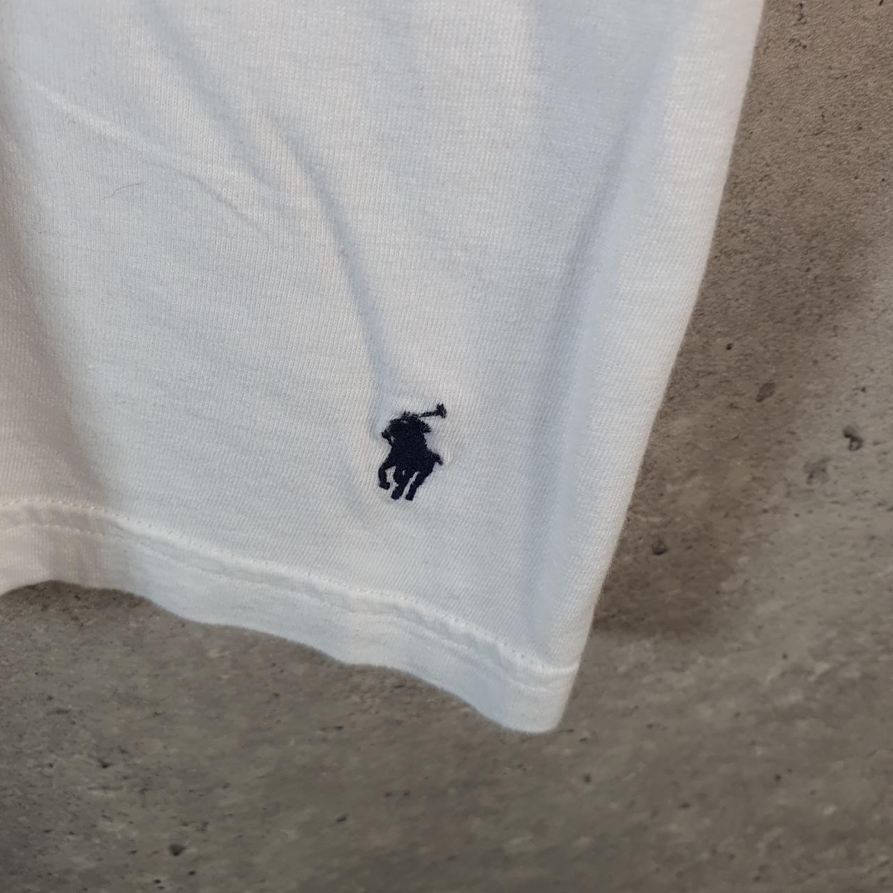 Vintage Ralph Lauren Polo Sport T Shirt Men’s Large White Classic Fit Embroidered Pony C8676