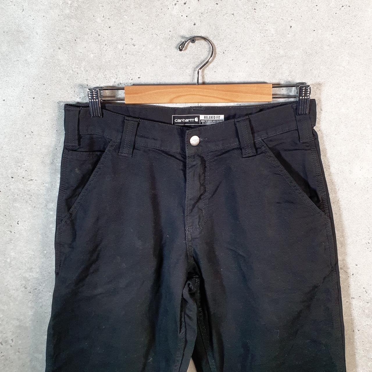 Vintage Carhartt Carpenter Trousers Mens W30 L29 Black Relaxed Fit Workwear USA