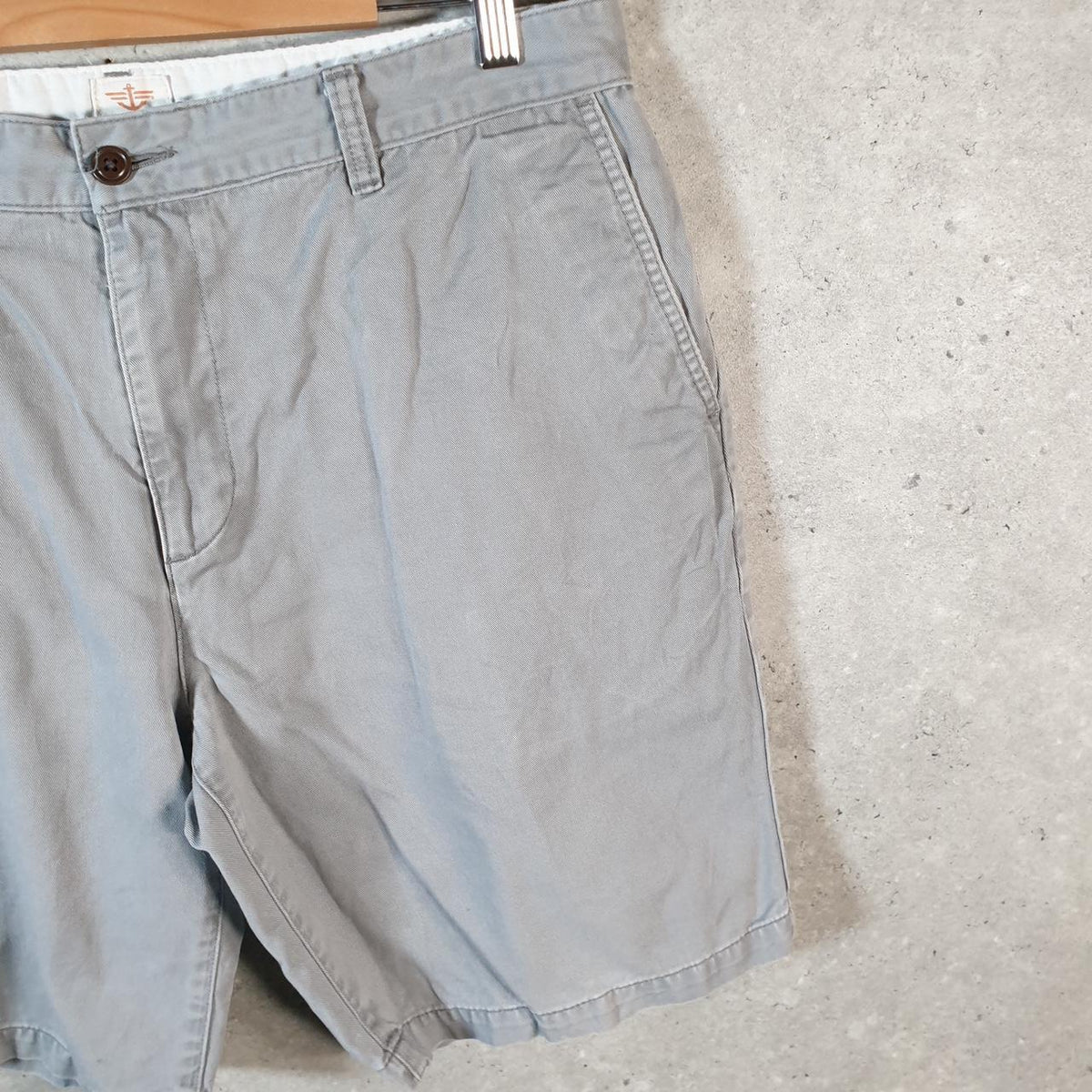 Vintage Dockers Chino Shorts Jorts Cargo Men’s W36 Grey Baggy Cotton A4289