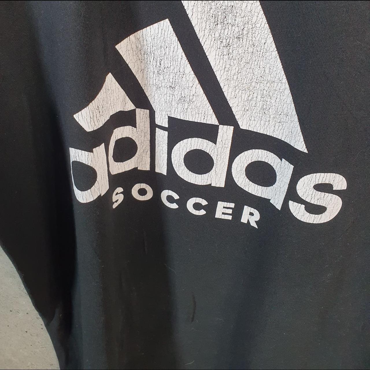 Vintage Adidas T Shirt Shirt Men’s Small Black Three Stripes Logo Athletic C9723
