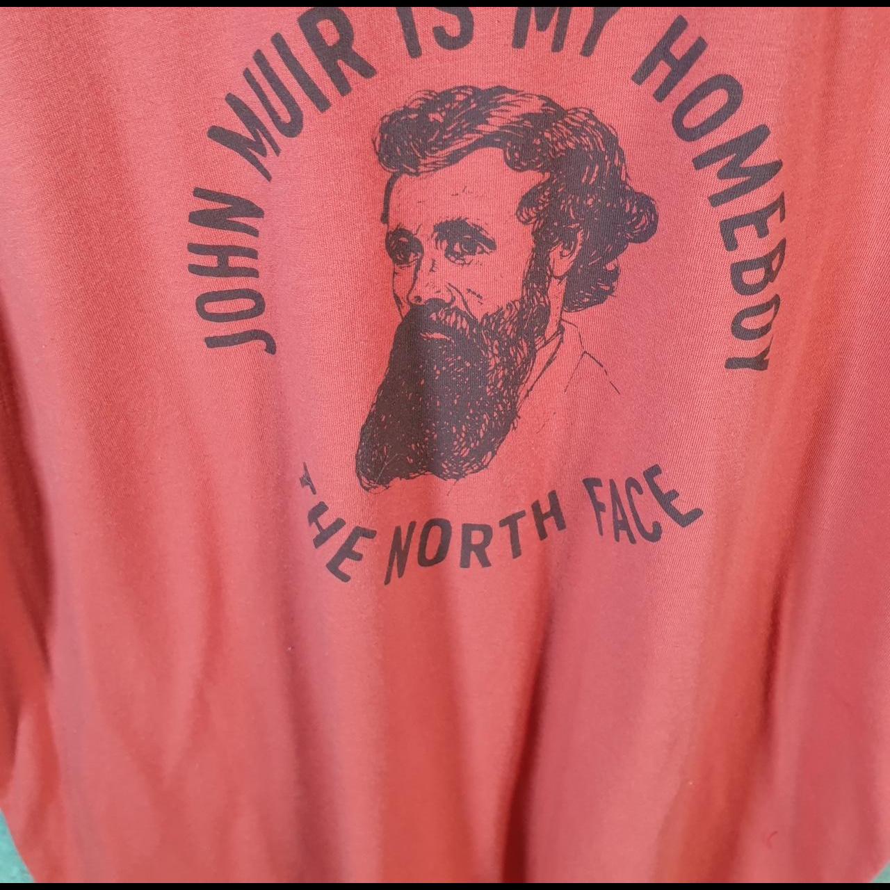 Vintage The North Face TNF Spellout T Shirt Shirt Men’s Large Red Logo Athletic C9607