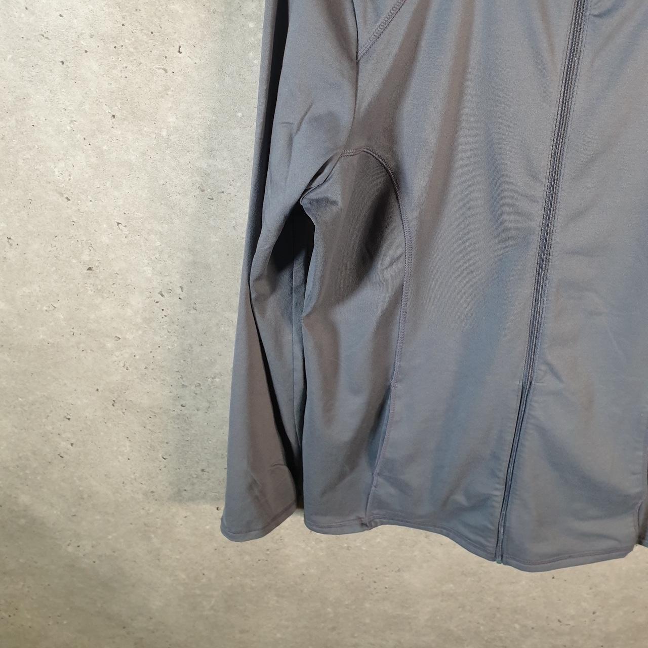 Vintage Champion Full Zip Sweatshirt Womens Large Grey Spellout Logo