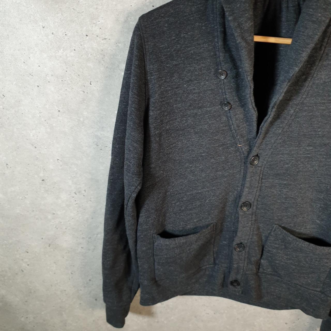 Vintage Ralph Lauren Polo Cardigan Button Up Sweater Men’s Small Grey Cotton