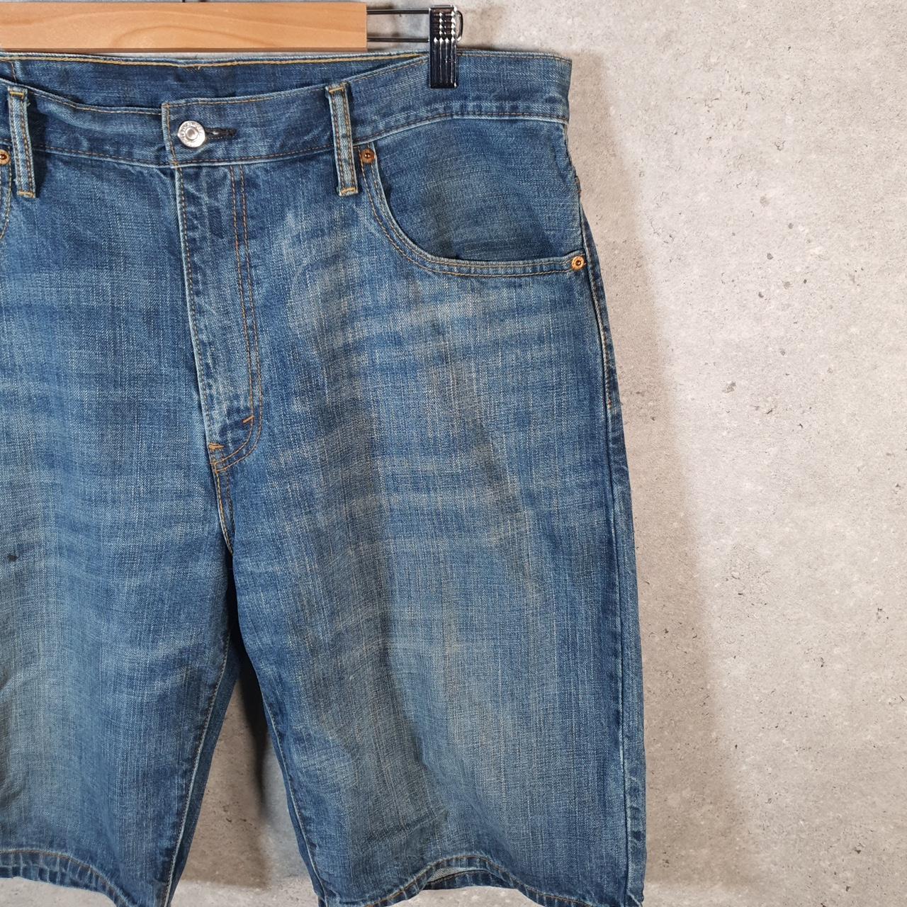 Vintage Levi’s 569 Baggy Shorts Jorts Cargo Mens W36 Blue Relaxed Denim