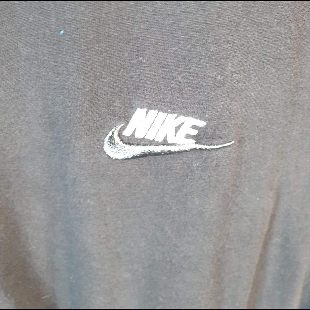 Vintage Nike T Shirt Men’s XL Black Printed Single Swoosh Logo Athletic C8265