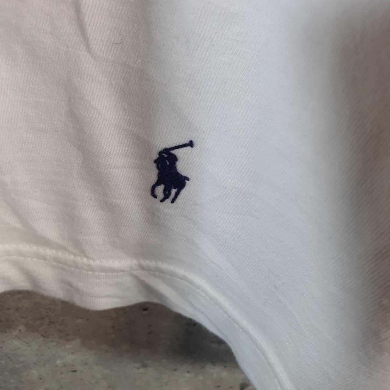 Vintage Ralph Lauren Polo Sport T Shirt Men’s XL White  Classic Fit Embroidered Pony C8682