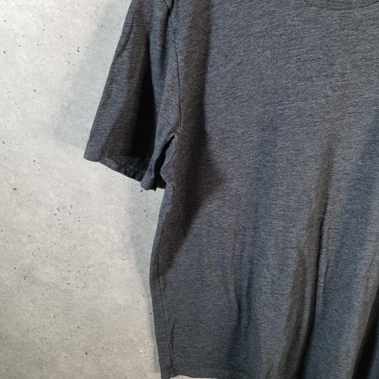 Vintage Adidas T Shirt Men’s Medium Grey Three Stripes Logo Athletic