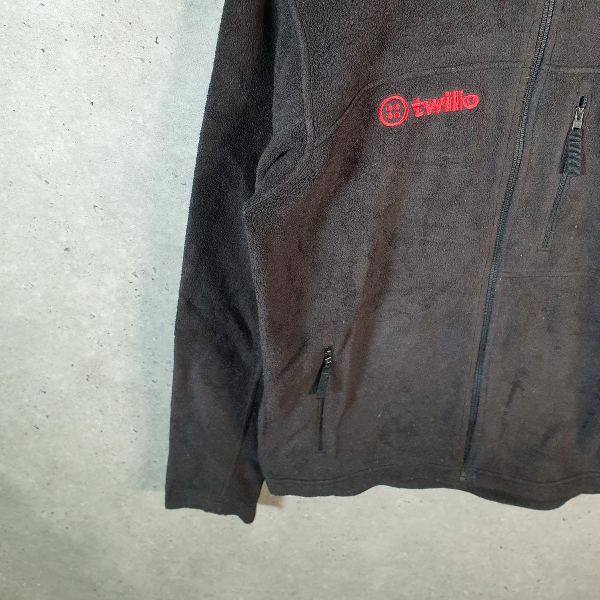 Vintage Patagonia Synchla Sweater Fleece Full Zip Sweatshirt Mens Small Black