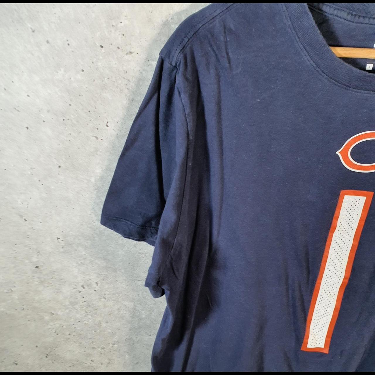 Vintage Nike Chicago Bears Fields 1 NFL T Shirt Men’s Large USA Blue Swoosh Athletic