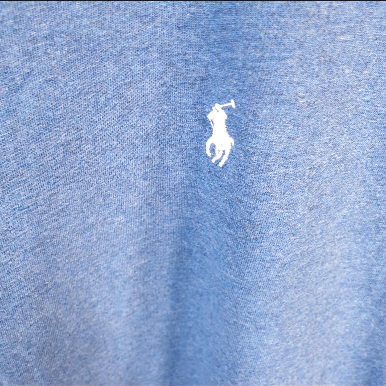 Vintage Ralph Lauren Polo T Shirt Men’s Medium Blue Embroidered Classic Fit Pony C8582