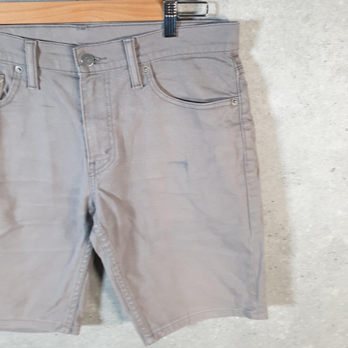 Vintage Levi’s 511 Baggy Shorts Jorts Cargo Mens W32 Grey Relaxed Denim