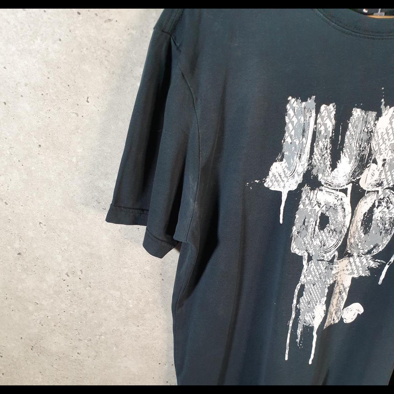 Vintage Nike Just Do It Dri fit Spellout T Shirt Mens Medium Black Logo Swoosh Athletic