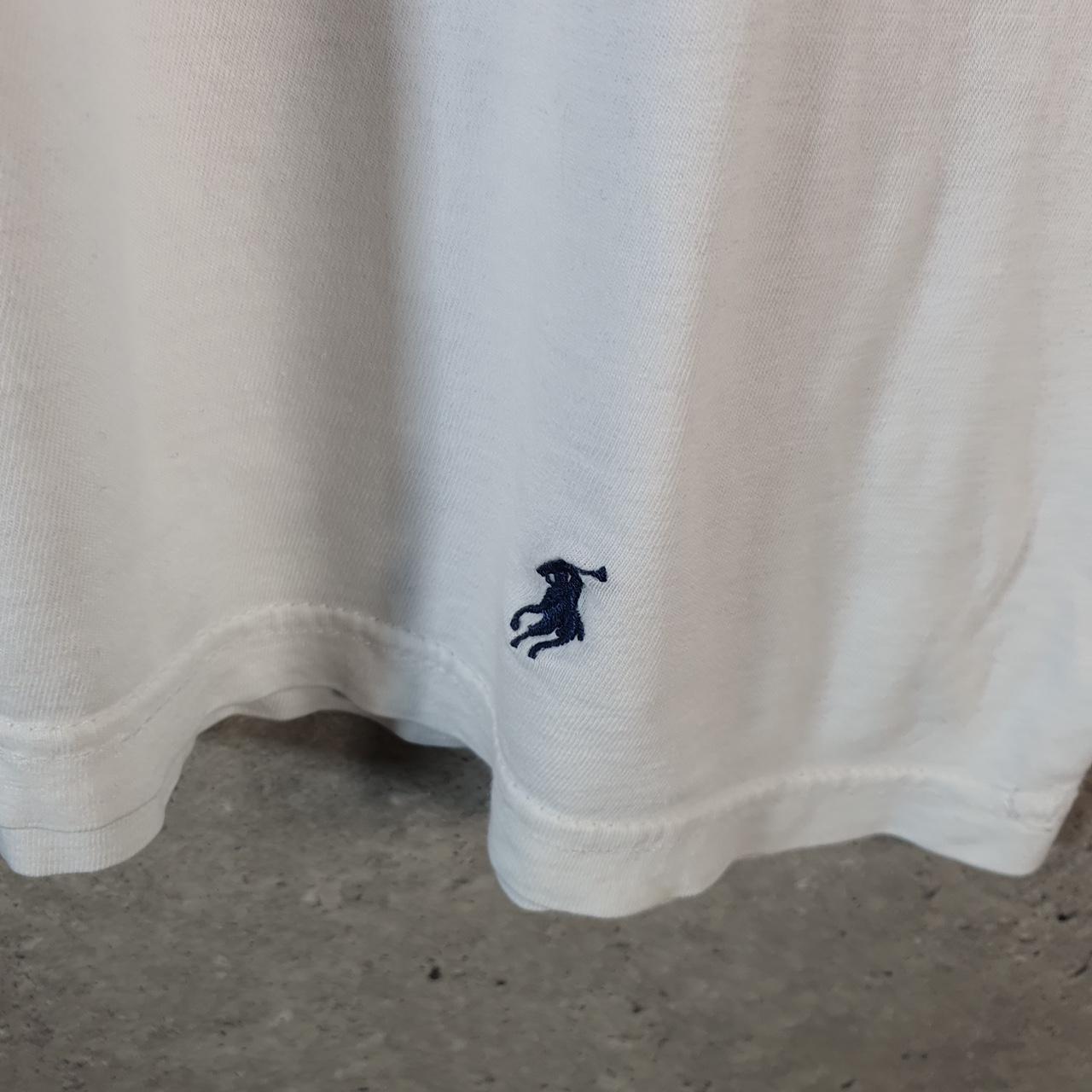 Vintage Ralph Lauren Polo Sport T Shirt Men’s Medium White Custom Fit Embroidered Pony C9025