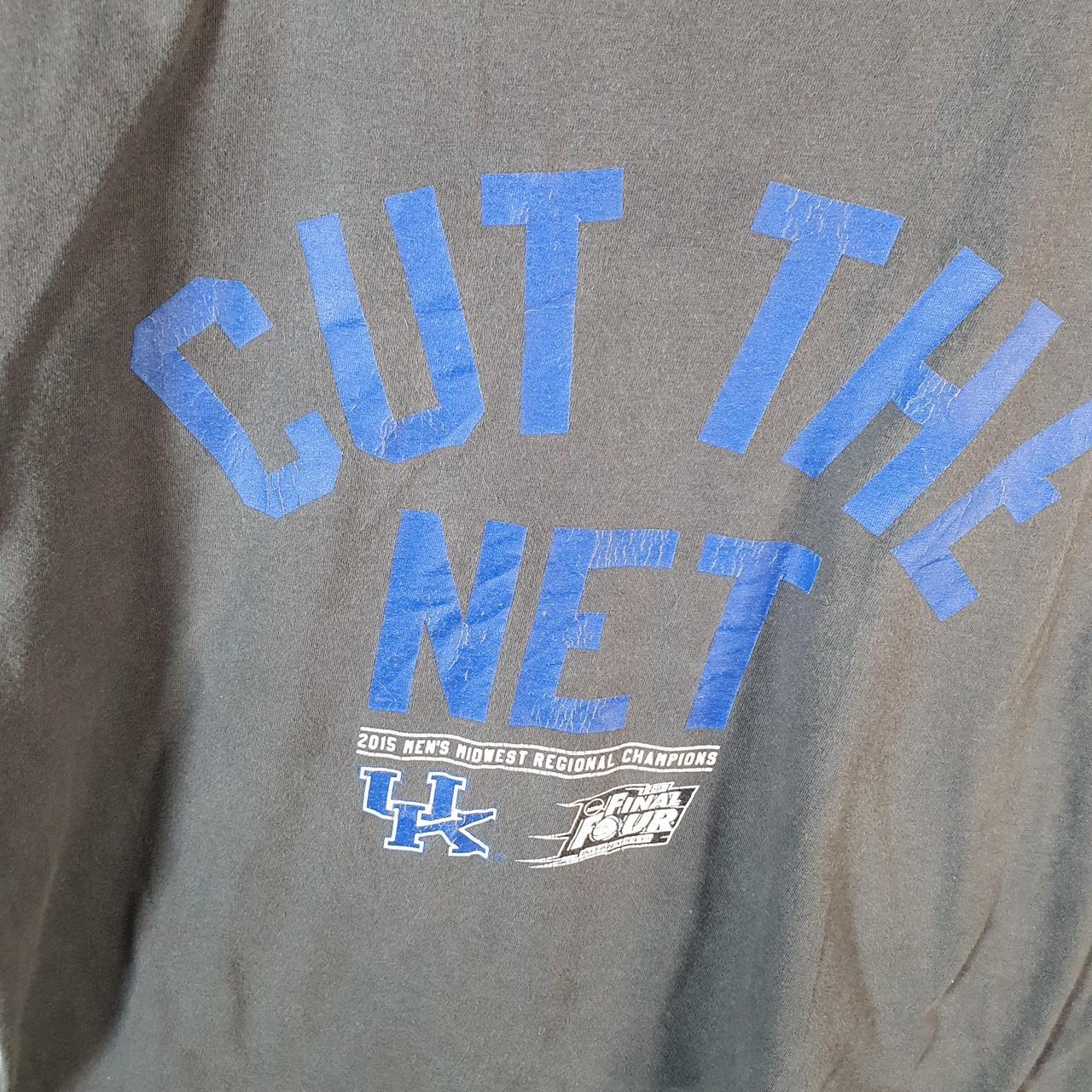 Vintage Nike Kentucky Wildcats 2015 T Shirt Womens Large Black Logo Swoosh Athletic