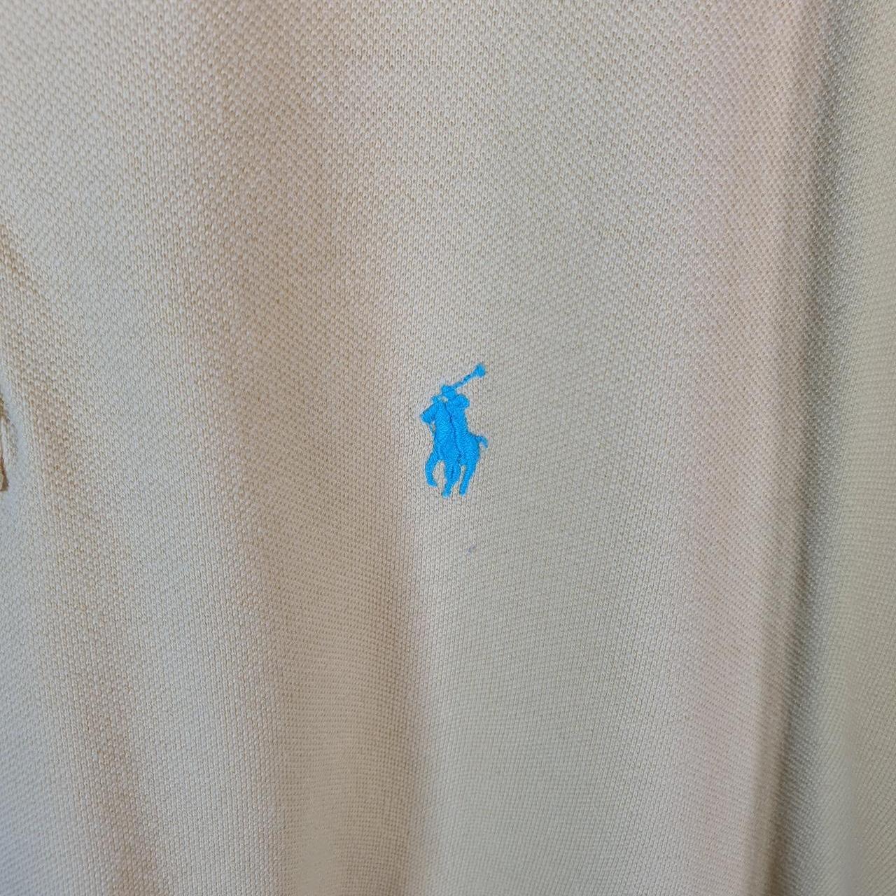 Vintage Ralph Lauren Polo Shirt Men’s 2XL Yellow Classic Fit Cotton Embroidered Pony