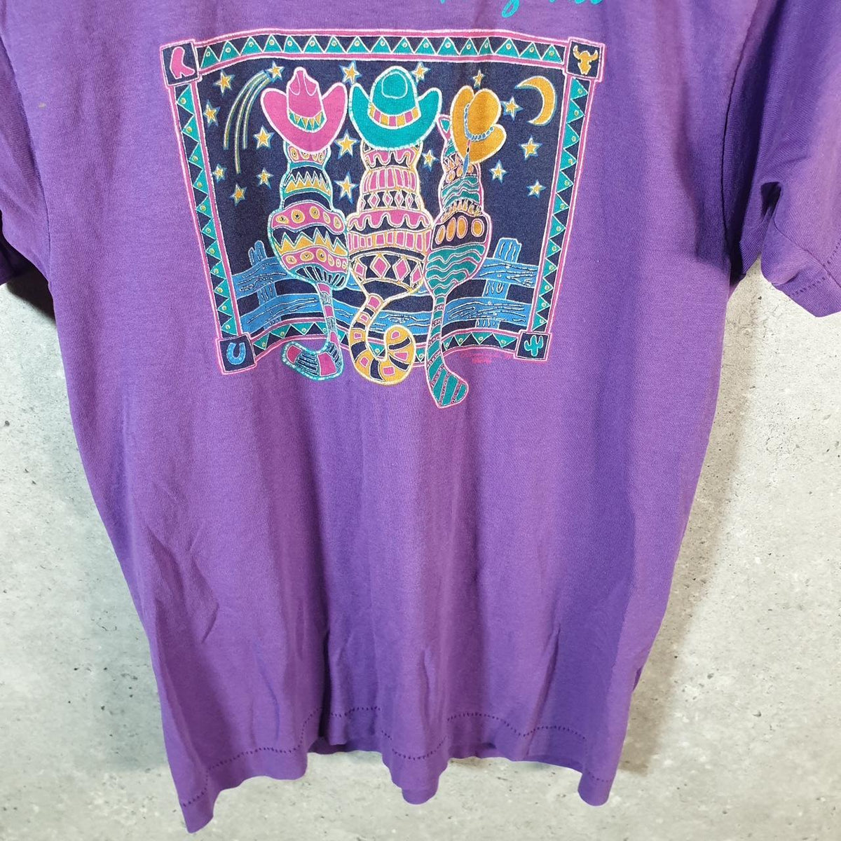 Vintage Best Fruit of the Loom Arizona USA Single Stitch T Shirt Womens Medium Purple 3