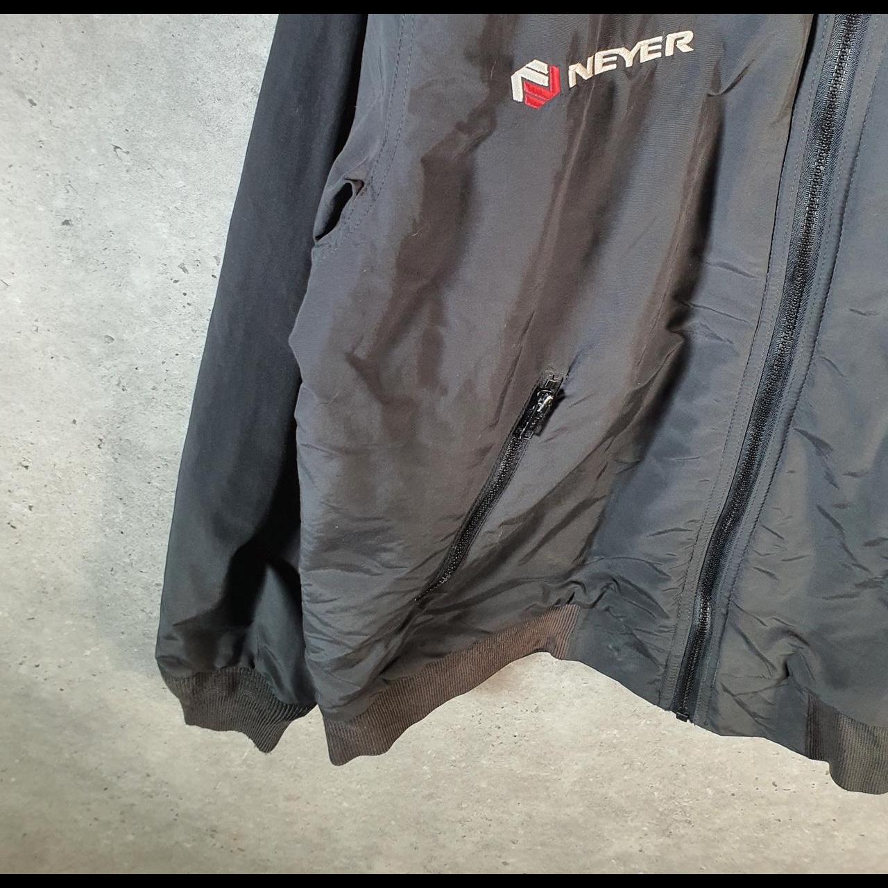 Vintage L.L. Bean Outdoors Nylon Jacket Mens Large Black Full Zip Waterproof