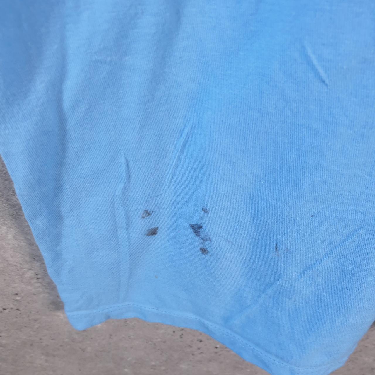 Vintage Champion Embroidered T Shirt Men’s XL Blue Casual Blank Athletic