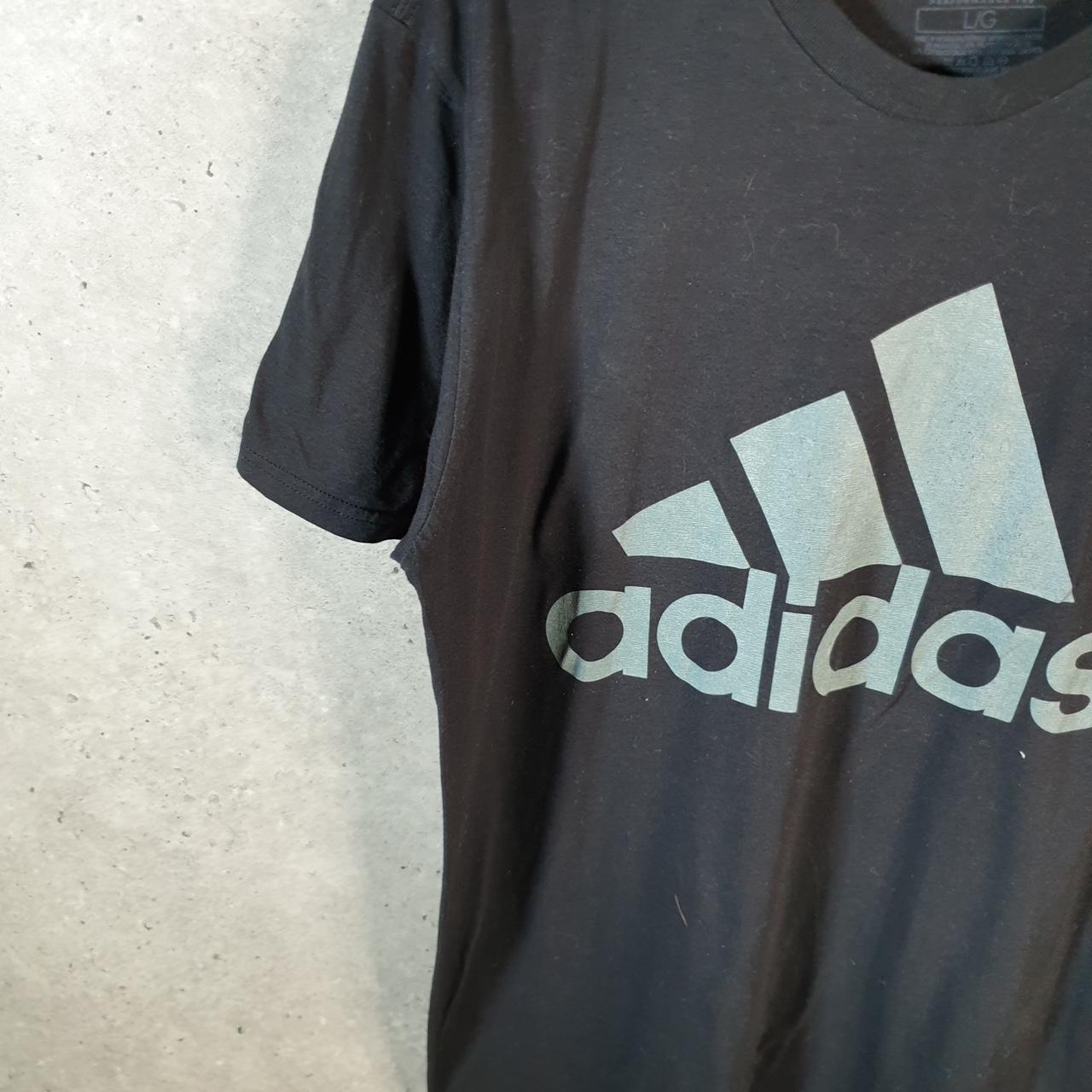 Vintage Adidas Go To Tee T Shirt Men’s Large Black Three Stripes Logo