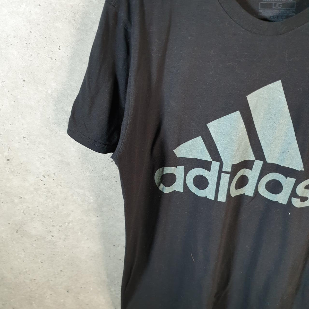 Vintage Adidas Go To Tee T Shirt Men’s Large Black Three Stripes Logo