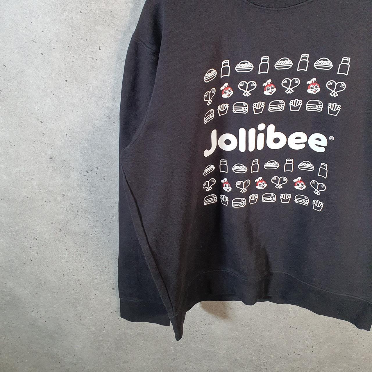 Vintage Russell Athletic Jollibee Sweatshirt Men’s Large Black Pullover Baggy