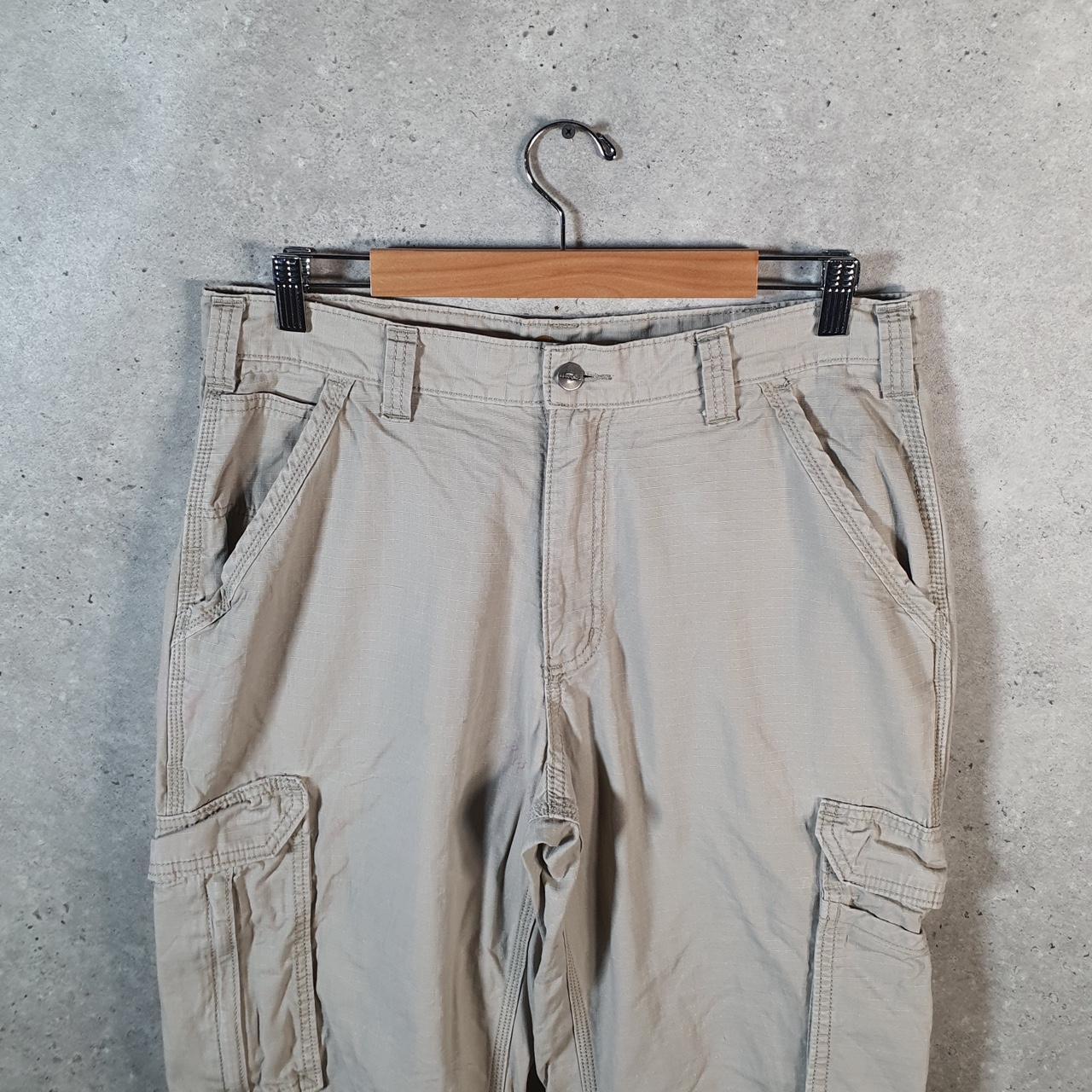 Vintage Carhartt Carpenter Trousers Mens W34 L32 Brown Relaxed Fit Workwear