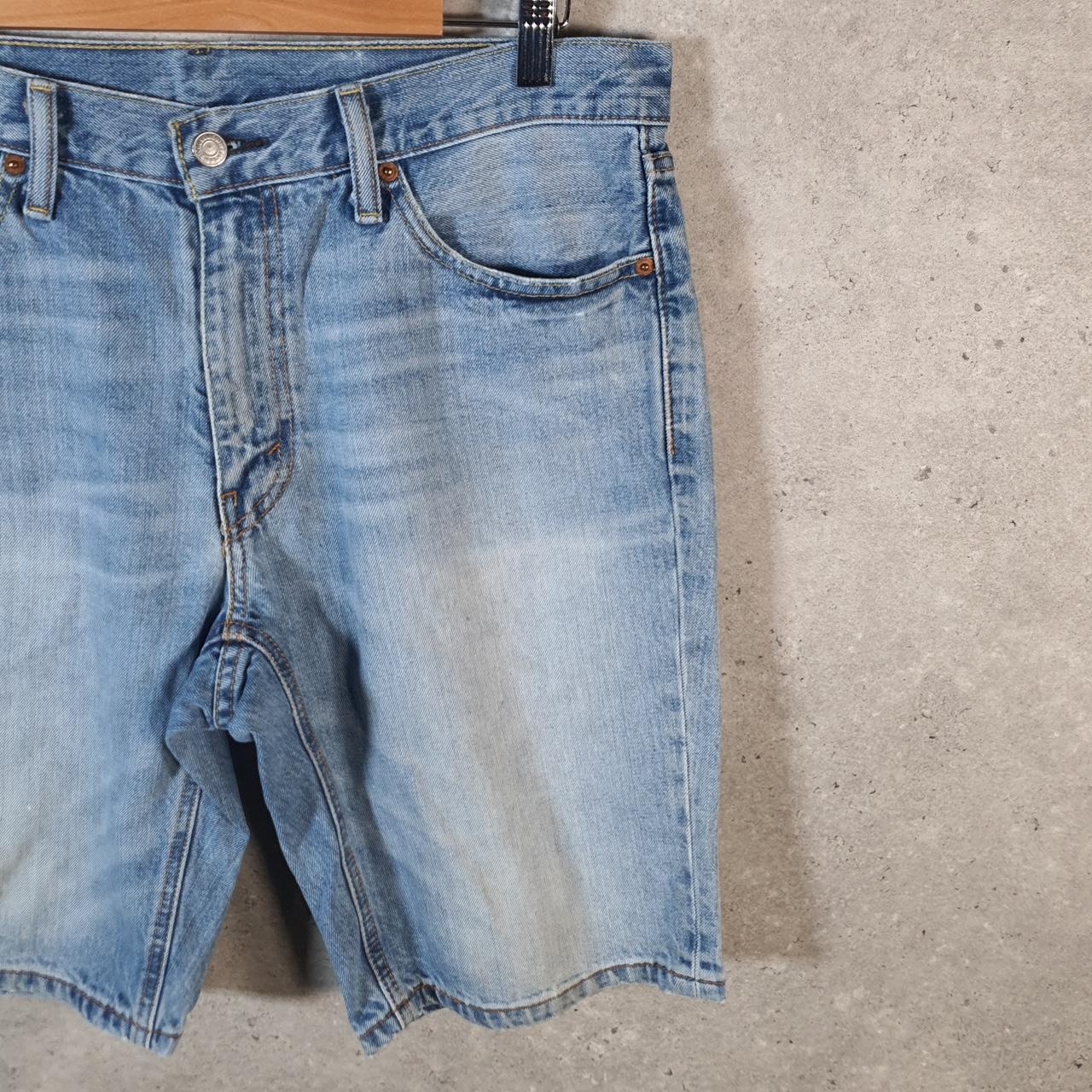 Vintage Levi’s Baggy Shorts Jorts Cargo Mens W33 Blue Relaxed Denim